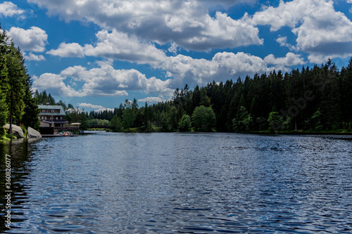 Sonniger Ausflug an einen Sommertag Tag durch das Fichtelgebirge - Bischofsgrün/Deutschland photo