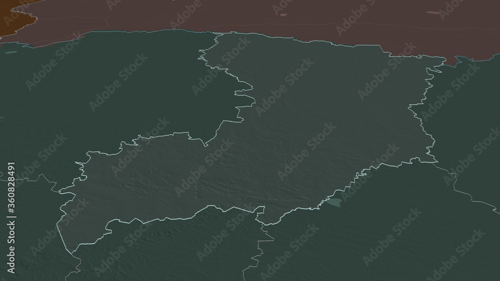 Rivne, Ukraine - outlined. Administrative Rivne, Ukraine - outlined. Administrative