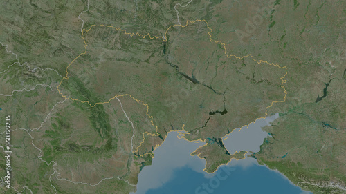 Ukraine - overview. Satellite
