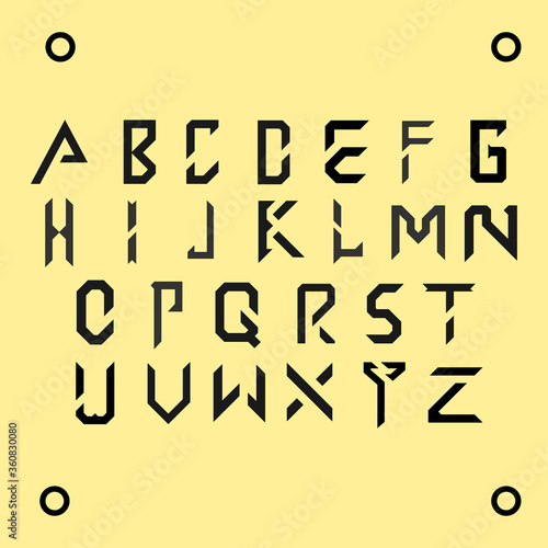 Alphabet Letter Concept Style Design Illustration