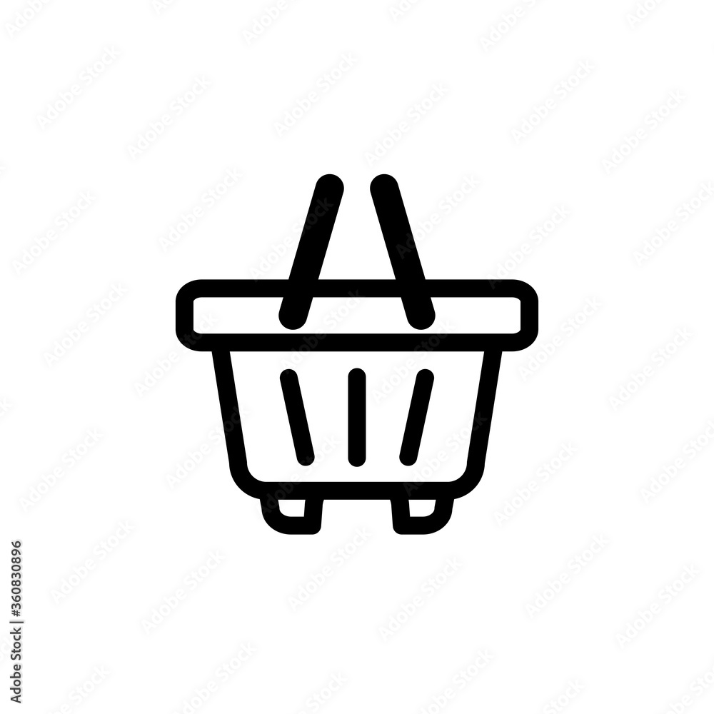 shopping basket icon logo illustration design shopping basket icon logo illustration design