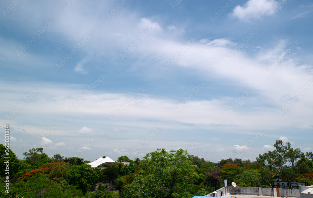 Skyline cloudy weather view Skyline cloudy weather view
