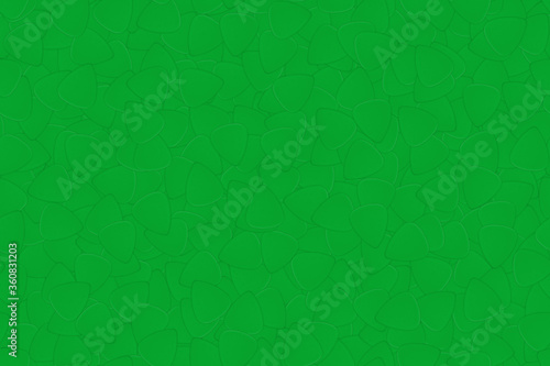 Seamless background on a musical theme from guitar picks of green color