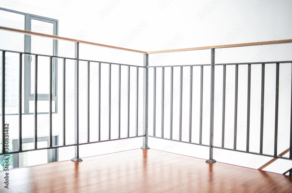 New house duplex attic floor empty mirror New house duplex attic floor empty mirror
