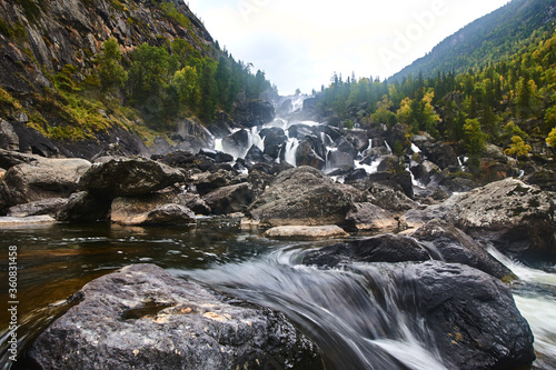 Landscapes of the Altai Mountains, UCHAR Waterfall photo