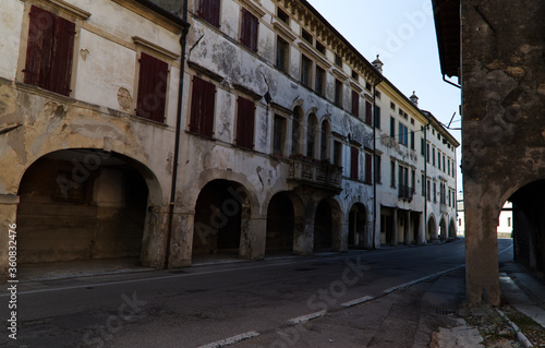 Fototapeta Naklejka Na Ścianę i Meble -  Italy, Vittorio Veneto, detail view of the Serravalle neighborhood