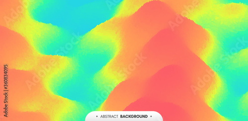 Abstract background with dynamic effect. Creative design with vibrant gradients. 3D vector Illustration.