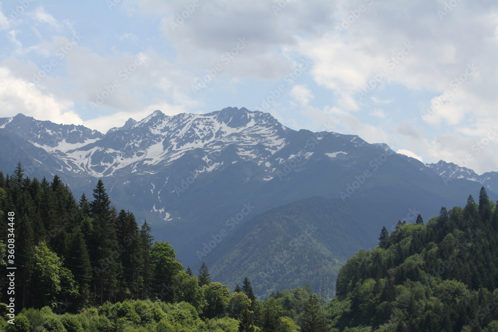 The French Alps mountain