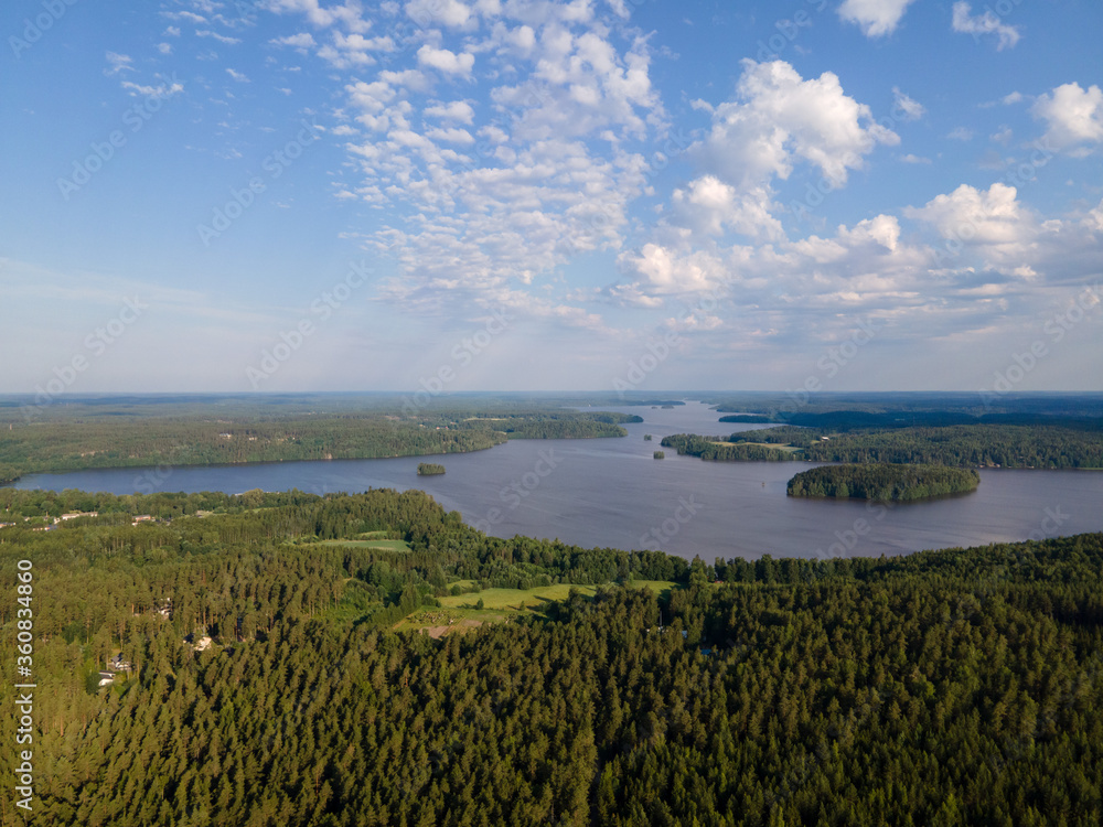 hiidenvesi lake in Finland, Nummela