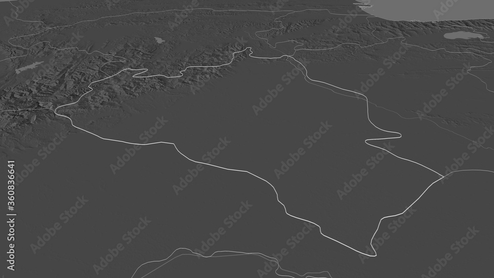 Portuguesa, Venezuela - outlined. Bilevel Portuguesa, Venezuela - outlined. Bilevel
