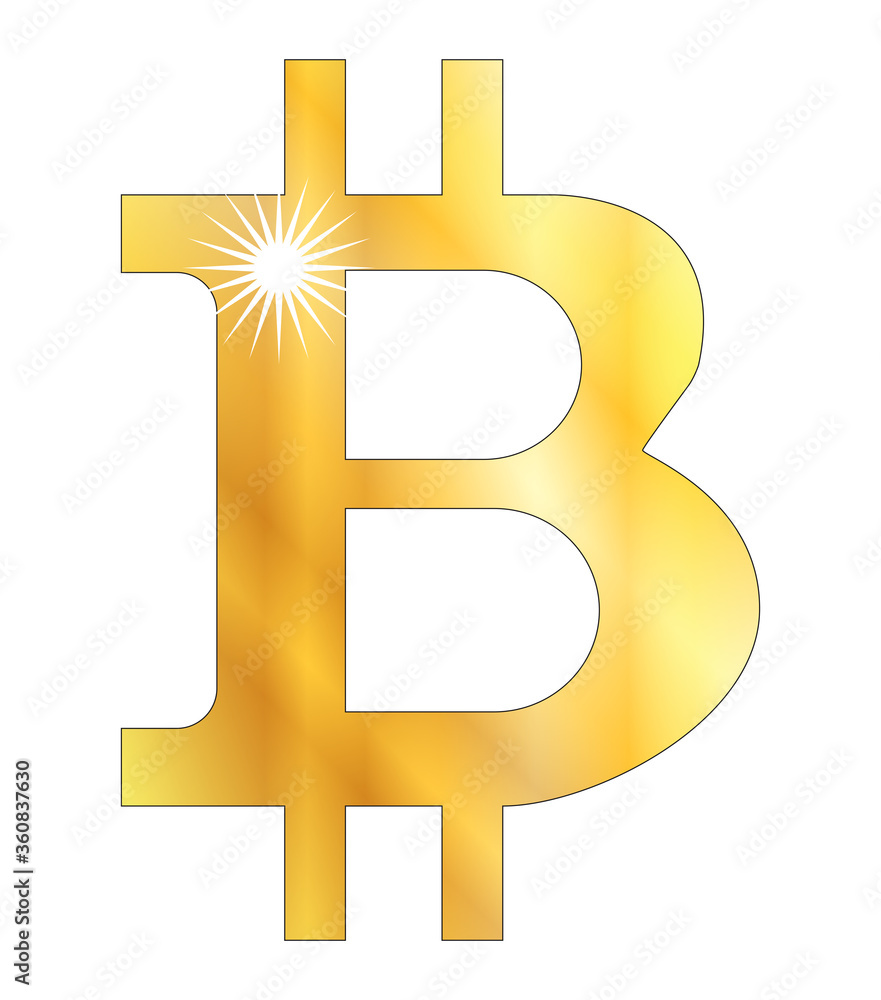 Obraz premium Bitcoin Digital Symbol