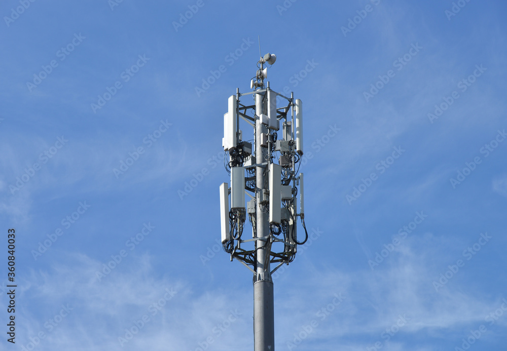 The antenna tower of cell phone