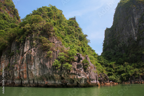 Dao Dau Go, one of the many hundreds of islands in Ha Long Bay, Quang Ninh Province, Vietnam photo