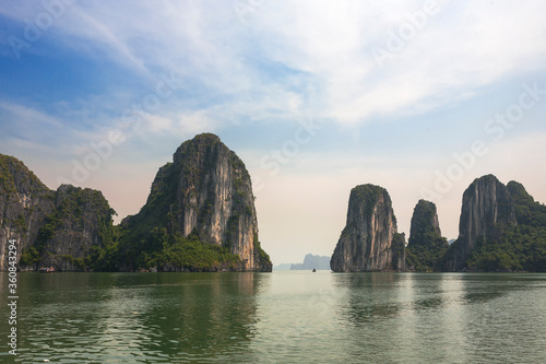The spectacular scenery of Ha Long Bay, Quang Ninh Province, Vietnam