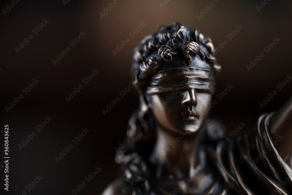 Justice concept. Themis statue in jugde office. Justice concept. Themis statue in jugde office.