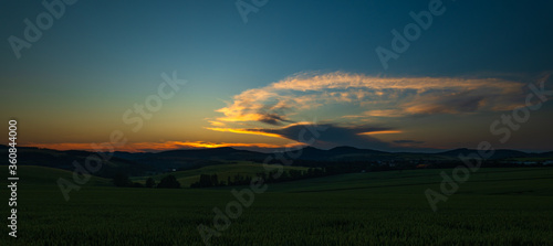 Západ slunce na Slovácku photo