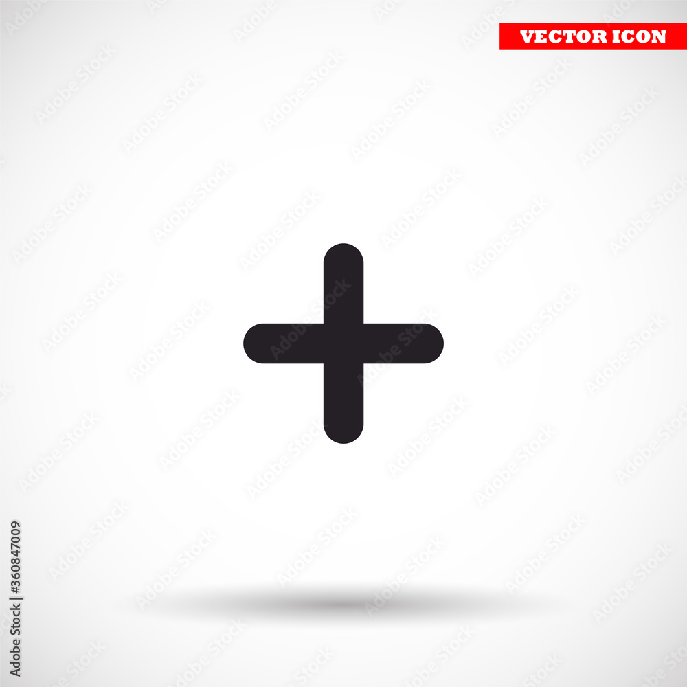 Obraz premium Plus vector icon , lorem ipsum Flat design