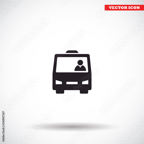Wallpaper Mural Bus  vector icon , lorem ipsum Flat design Torontodigital.ca
