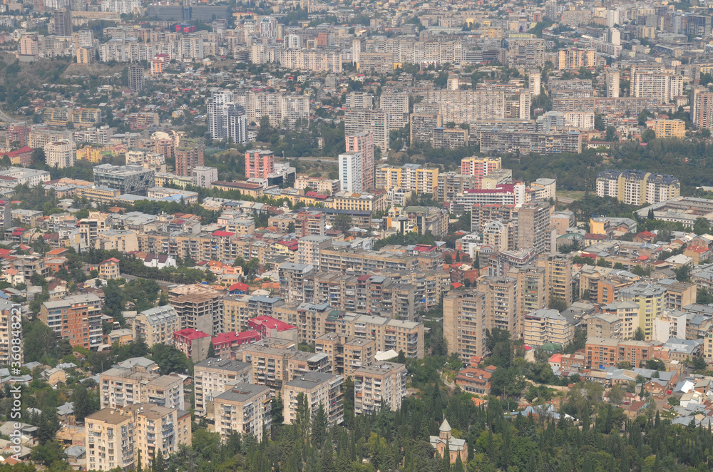 Obraz premium Panorama of Tbilisi. Georgia, Caucasus.