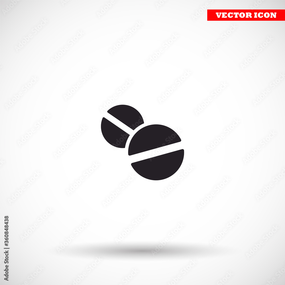 Pills vector icon , lorem ipsum Flat design Pills vector icon , lorem ipsum Flat design