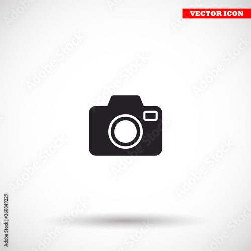 Camera  vector icon , lorem ipsum Flat design