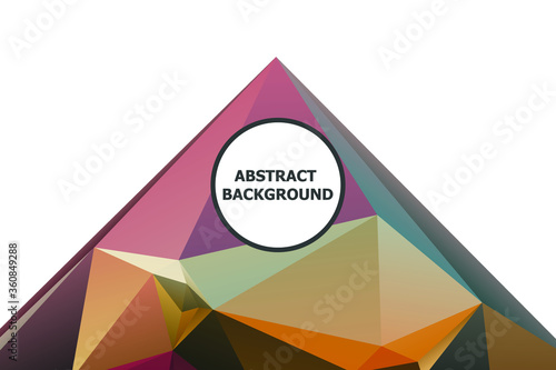Abstract Color Polygon Background Design, Abstract Geometric Origami Style With Gradient. Presentation,Website, Backdrop, Cover,Banner,Pattern Template