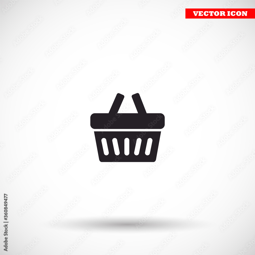 Basket vector icon , lorem ipsum Flat design Basket vector icon , lorem ipsum Flat design