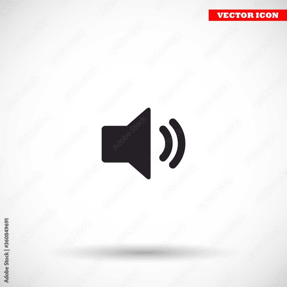 Speaker vector icon , lorem ipsum Flat design Speaker vector icon , lorem ipsum Flat design