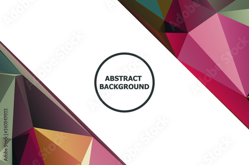Abstract Color Polygon Background Design, Abstract Geometric Origami Style With Gradient. Presentation,Website, Backdrop, Cover,Banner,Pattern Template