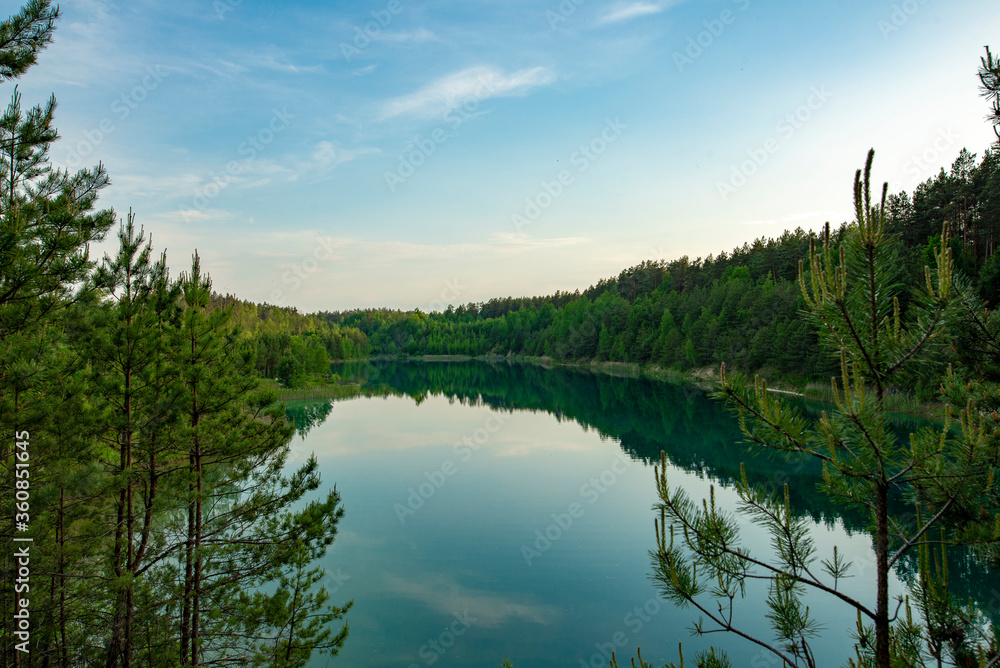 Belarusian lake nature