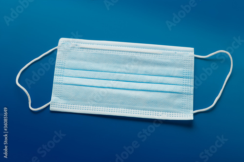 coronavirus COVID-19 pandemic. antiviral Surgical protective medical mask for protection against desease