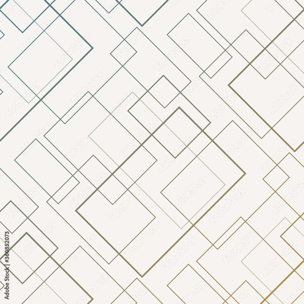 Vetor de Geometric vector pattern, repeating linear square shape and ...