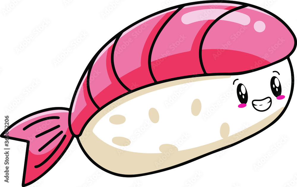 Cute Character Kawaii Asian Sushi Cute Character Kawaii Asian Sushi