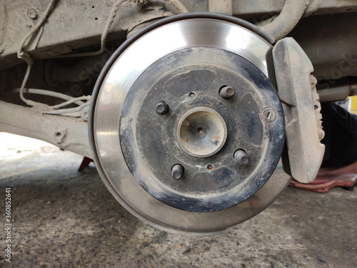 disk brake of the old car