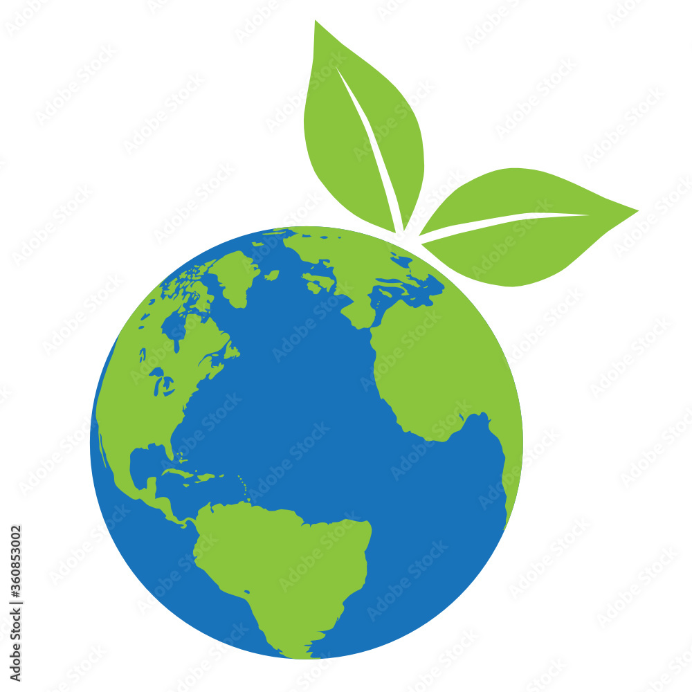 Leaves and planet Earth Leaves and planet Earth