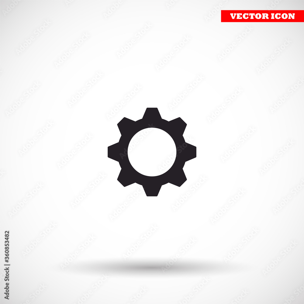 Man and cog vector icon , lorem ipsum Flat design Man and cog vector icon , lorem ipsum Flat design