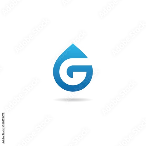 initial g logo design vector, icon, element, template