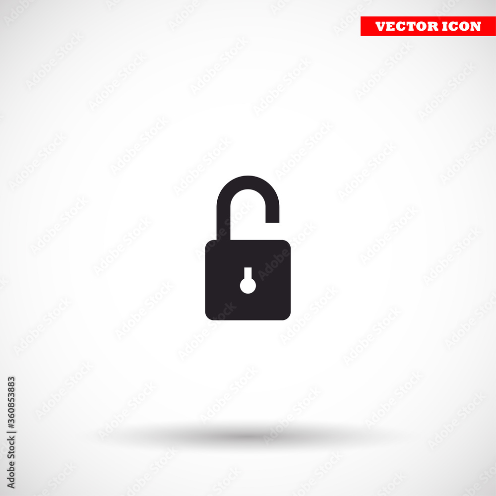 Lock vector icon , lorem ipsum Flat design Lock vector icon , lorem ipsum Flat design