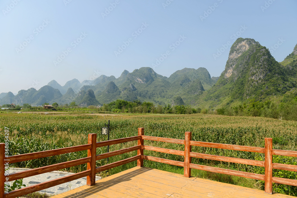 landscape of bama in guangxi,china