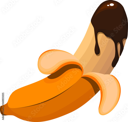Chocobanana. Chocolate Dripping Banana Split Ice Cream Dessert. Banana at it's best.