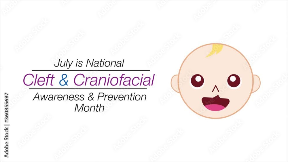 Video animation on the theme of National Cleft and Craniofacial awareness month observed during July. Motion graphics. Video animation on the theme of National Cleft and Craniofacial awareness month observed during July. Motion graphics.