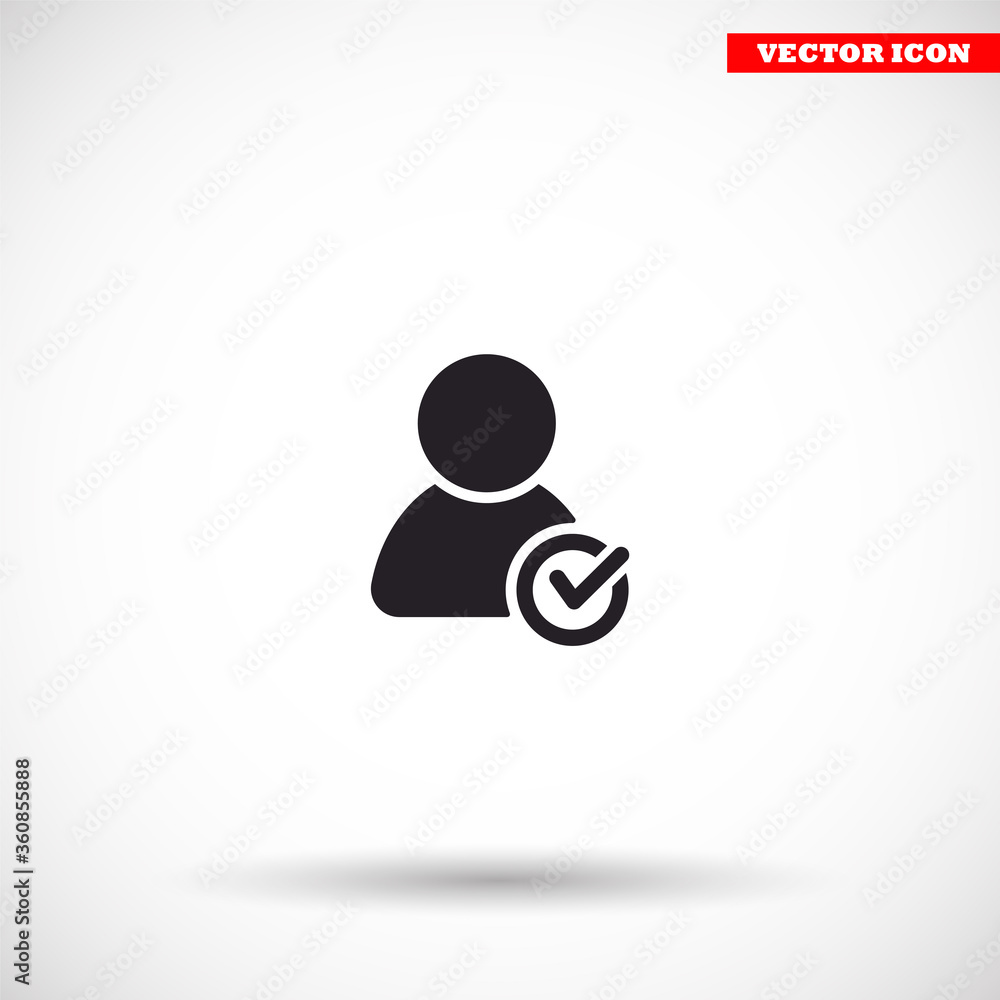 People tick vector icon , lorem ipsum Flat design People tick vector icon , lorem ipsum Flat design