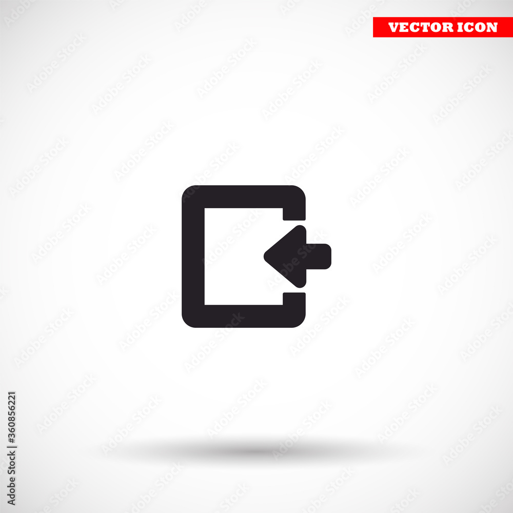 ENTRANCE vector icon , lorem ipsum Flat design ENTRANCE vector icon , lorem ipsum Flat design