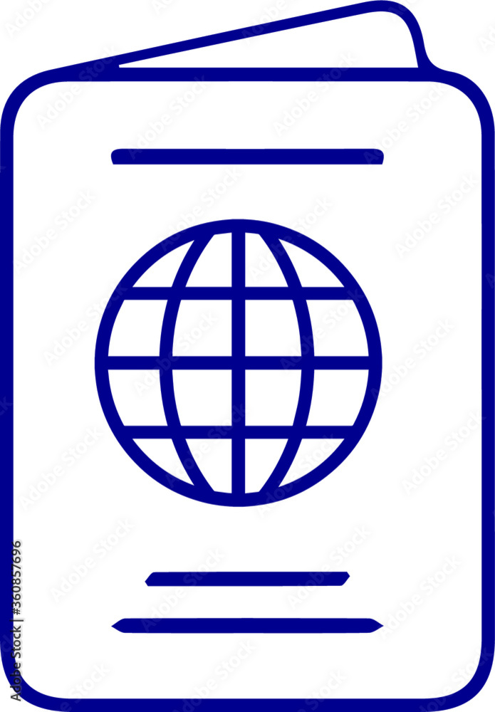 Very Useful Icon Of Passport. Eps-10. Very Useful Icon Of Passport. Eps-10.