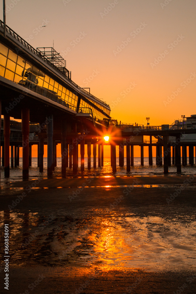 Sunset at Scheveningen Pier, Zuid holland, The Netherlands