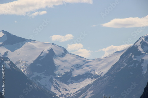 snow-covered mountains