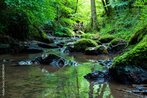 hiking in the ehrbachklamm gorge as part of the 