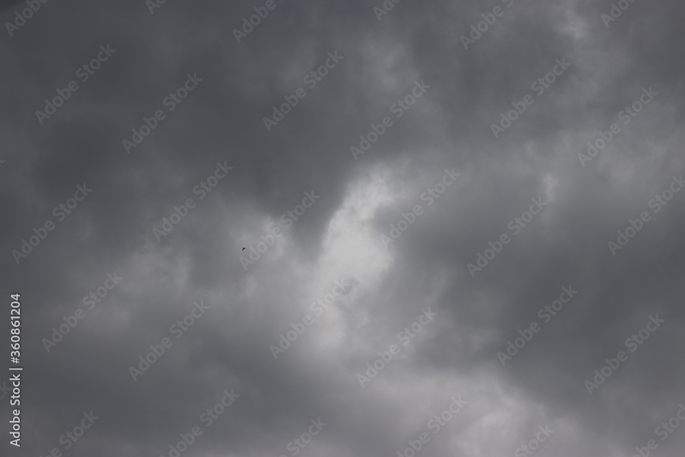 Fototapeta premium dramatic dark rainy cloud.