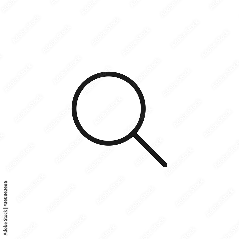 Search icon. Magnifying glass symbol modern, simple, vector, icon for website design, mobile app, ui. Vector Illustration Search icon. Magnifying glass symbol modern, simple, vector, icon for website design, mobile app, ui. Vector Illustration
