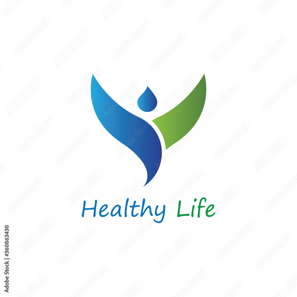 Obraz premium Logos of green Tree leaf ecology